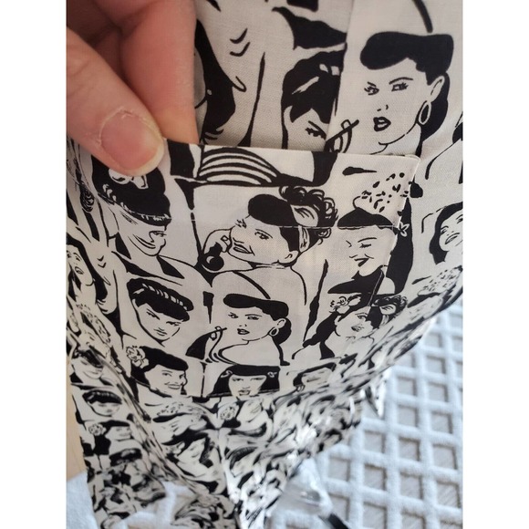 Bernie Dexter Photo Booth Fellini Pinup Couture Dress Women's Size S With Pocket - Picture 9 of 11